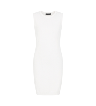 Armani Exchange White knitted dress