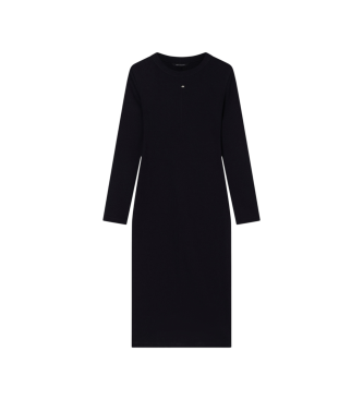 A|X Armani Exchange Czarna dopasowana sukienka