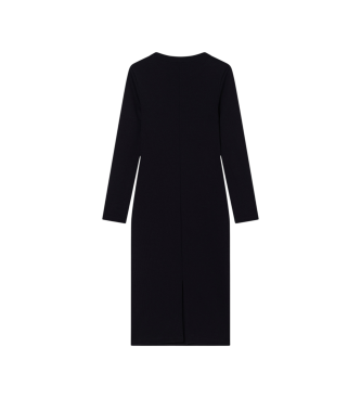 A|X Armani Exchange Czarna dopasowana sukienka