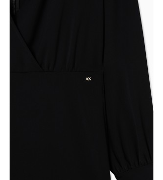 A|X Armani Exchange Jurk Regular V zwart