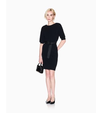 A|X Armani Exchange Ribbed dress with black belt