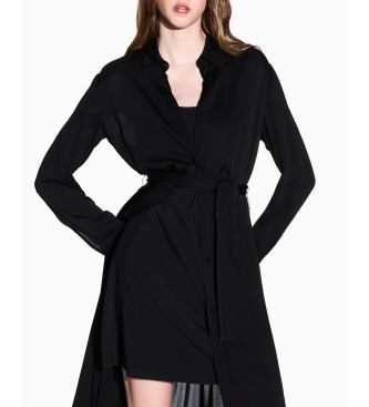 AIX Armani Exchange Black dress with hidden buttons