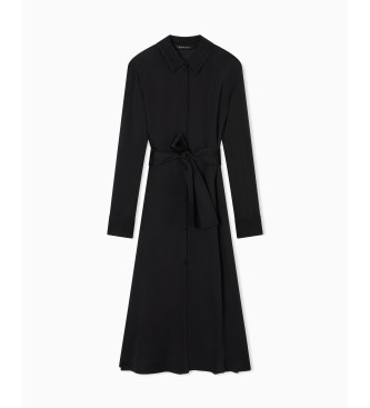 AIX Armani Exchange Black dress with hidden buttons