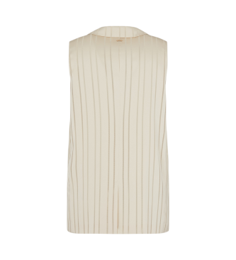 Armani Exchange Sleeveless waistcoat with deconstructed cut in beige