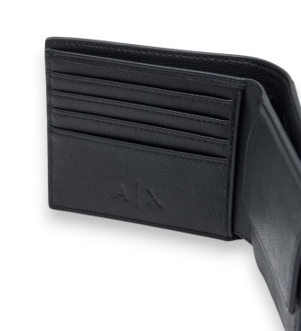 A|X Armani Exchange Portefeuille Relief noir