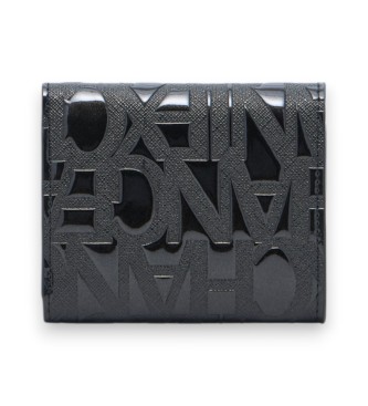 A|X Armani Exchange Mini denarnica z dvojno teksturo Črna