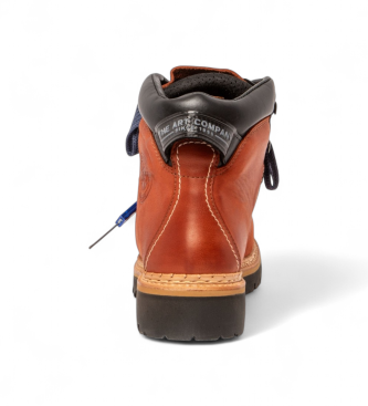 Art Leather Ankle Boots 0030 Air Alpine orange