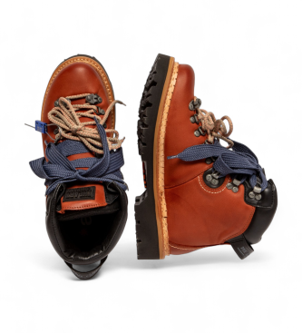 Art Leather Ankle Boots 0030 Air Alpine orange