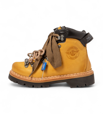 Art Leather Ankle Boots 0030 Air Alpine brown