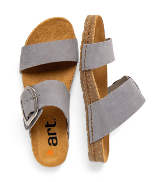 Art Skórzane sandały 0175 Creta niebieskie