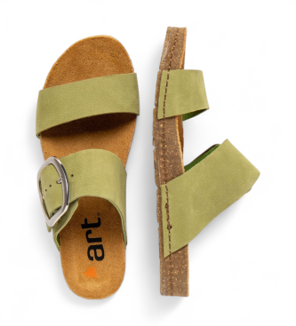 Art Skórzane sandały 0175 Crete green