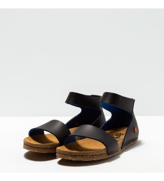 Art Cartago black leather sandals
