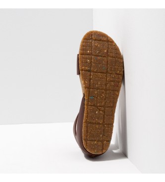 Art Leather sandals Cartago Brown-Pale Creta brown