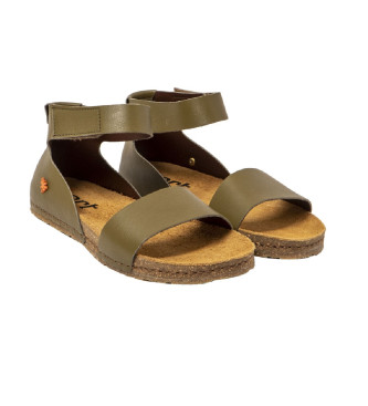 Art Leren sandalen 0382 groen Kreta
