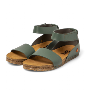 Art Leather sandals 0382 green Creta