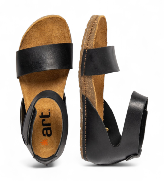 Art Skórzane sandały 0382 Crete czarne