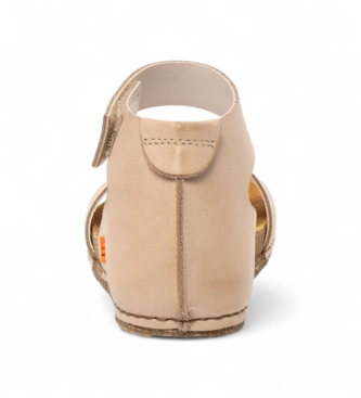 Art Skórzane sandały 0382 beżowe Crete