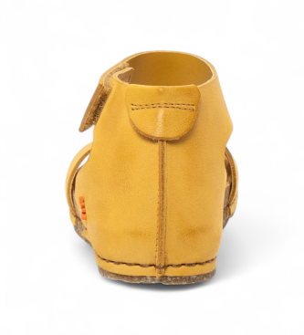 Art Skórzane sandały 0382 Żółta Kreta