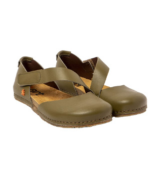 Art Leather Sandals 0384 Crete green