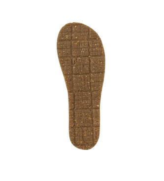 Art Leather Sandals 0384 brown Crete