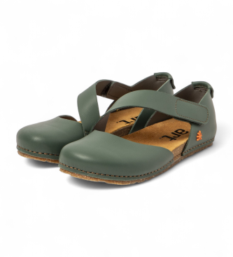 Art Leren sandalen 0384 groen Creta