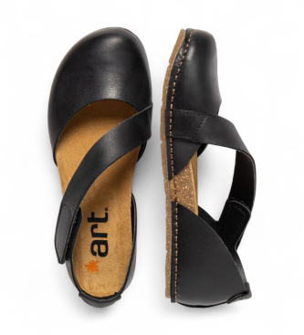 Art Skórzane sandały 0384 Crete czarne