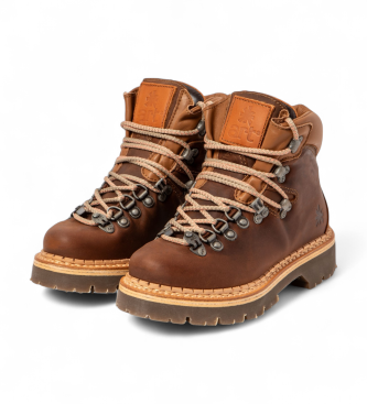 Art Lederstiefeletten 0903 Air Alpine braun