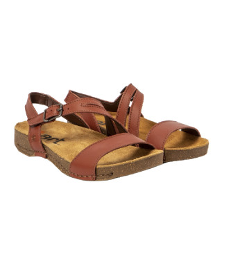 Art Leren sandalen 1045 roodachtig