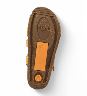 Art Skórzane sandały 1045 I Breathe żółte