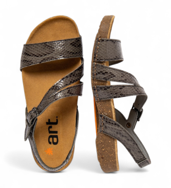 Art Skórzane sandały 1045S I Breathe szare