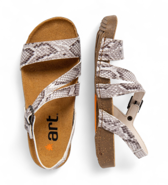 Art Skórzane sandały 1045S I Breathe białe