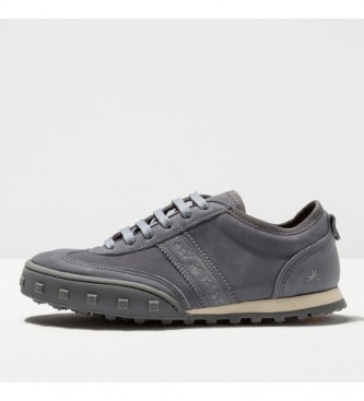 Art Sneakers Nabuk-W Blue Fog Cross in pelle grigio cielo