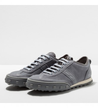 Art Sneakers Nabuk-W Blue Fog Cross in pelle grigio cielo