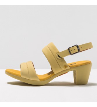 Art Sandalias de piel Nobuck-W Sun Light Ipanema amarillo -Altura tacn: 6cm-