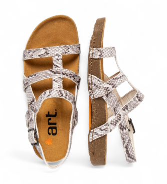 Art 1138S Skórzane sandały Breathe białe