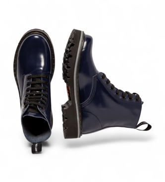 Art Skórzane buty do kostki 1166 Navy
