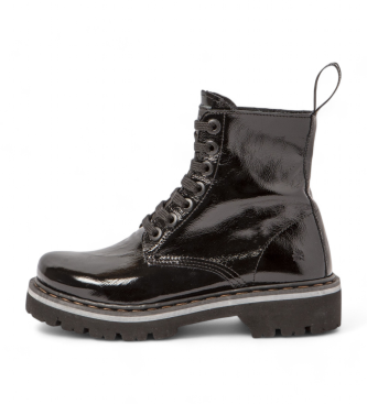 Art Botins em pele 1166 preto