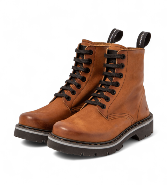 Art Skórzane buty za kostkę 1166 Marina brązowe