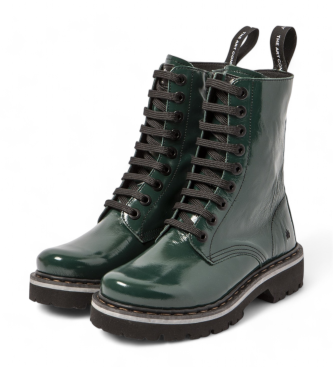 Art Botins em pele 1167 verde