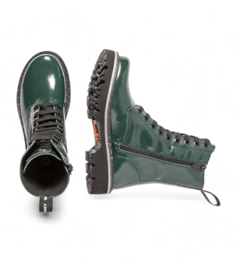 Art Botins em pele 1167 verde