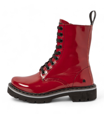 Art Botins em pele 1167 vermelho