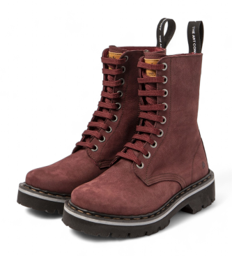 Art Botins em pele 1167 Bordeaux