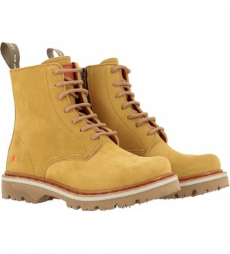 Art Soma 1199 yellow leather ankle boots