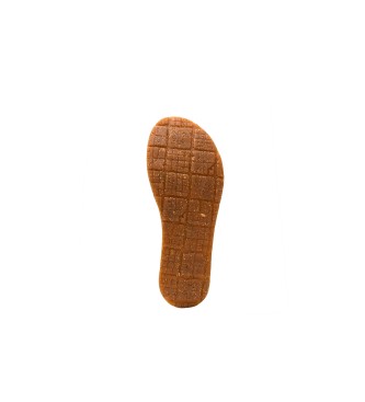 Art Sandalias de Piel 1267 Mykonos beige -Altura plataforma 4,5cm-
