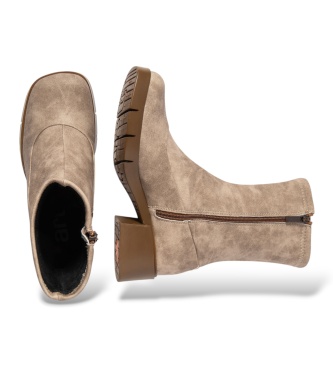 Art Stiefeletten aus Leder 1275 Warschau beige