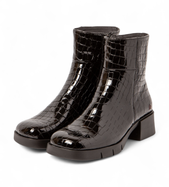 Art Botines de Piel 1284 Varsovia negro
