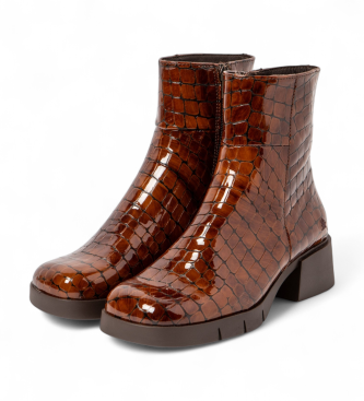 Art Botines de Piel 1284 Varsovia marrn