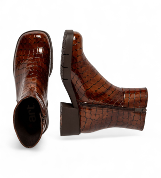 Art Botines de Piel 1284 Varsovia marrn