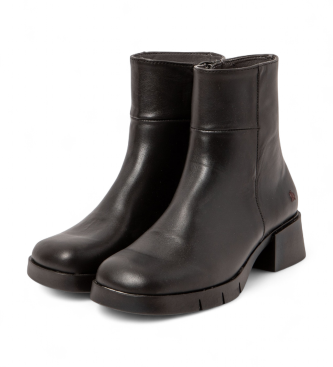 Art Botines de Piel 1284 Varsovia negro