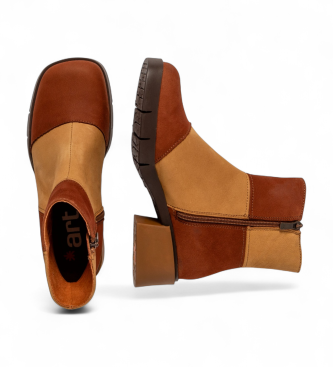 Art Botines de Piel 1285 Varsovia marrn, beige